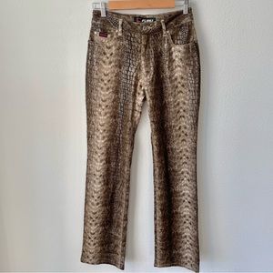 FUBU Faux Snakeskin Pants